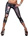 New Stylish Denim Look Ripped Faux Jean Blue Leggings Tights Pants (F7011)