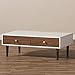 Baxton Studio Gemini Wood Contemporary Coffee Table, White