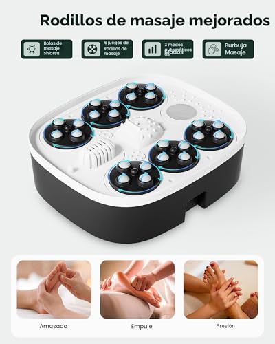 Snailax Folding Foot Bath with Massage and Heating