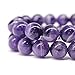 MJDCB Natural Dreamy Amethyst Beads Round Stone Beads DIY Loose Beads for Jewelry Making Beads 15