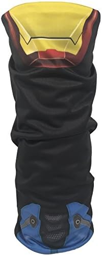 DryBuff Unique Two Way Design. One Buff - Two Characters. Can Serve as Outdoor Face Shield,Mask,Headband,Bandana,Neck Gaiter,Balaclava,Neck Warmer,Helmet Liner and Scarf (Iron Man &amp; Sub-Zero)