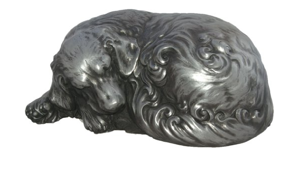sleeping dog ashes casket