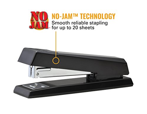 Bostitch No-Jam Premium Desktop Stapler, Full-Strip, Black (B660-BLACK) - Thumbnail 4