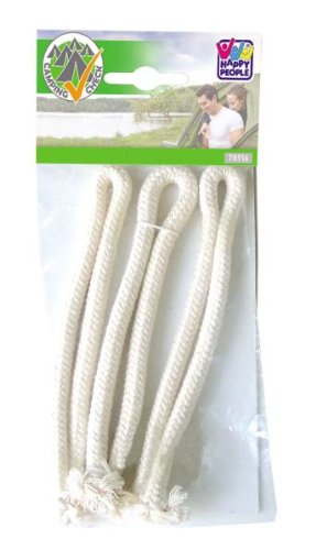 Replacement wicks, round, for torches or oil lamps, 3-pack, each about 30 cm