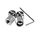 eXeAuto Tire Valve Caps,4pcs Anti-theft Chrome Car Wheel Tire Valve Stem Cap for (Black Batman)