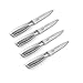 Guy Fieri Signature 4-Piece Stainless Steel Steak Knife Set (4-1/2-Inch, Black)