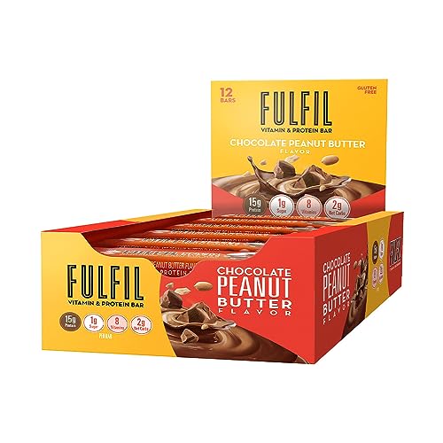 FULFIL Vitamin and Protein Bars, Chocolate Peanut Butter, Snack Sized