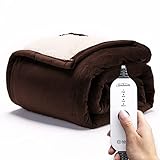 Sunbeam Heated Throw Electric Blanket with 4