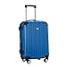 Travelers Club Madison Hardside Expandable Luggage with Cup/Phone Holder, Blue, Carry-On 20-Inch