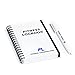 Fitness Logbook: Undated Workout Journal w/ Pen – 4 x 6 inches – 75 Workouts – Thick Paper, Durable Cover, Round Corners, Wire-bound – Stylish And Easy-To-Use Gym Log Book
