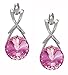 Birthstone Color Earrings with Swarovski Crystal Set MADE IN USA.