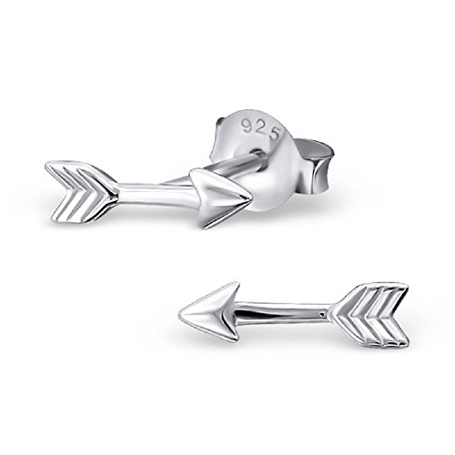 925 Sterling Silver Arrow Stud Earrings 16545
