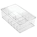 mDesign Kids/Baby Toy Storage Box, for Action Figures, Cars, Crayons, Puzzles - Divided, 12.75