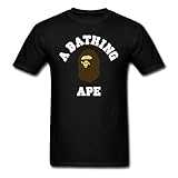 Oyasumi Men's A Bathing Ape High Quality Black T-Shirt XL