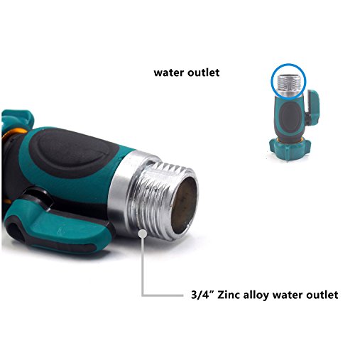 cozyou Garden Hose Shut Off Valve Connect Outdoor Spigot Faucet Sprinkler with 6-Pack Washers