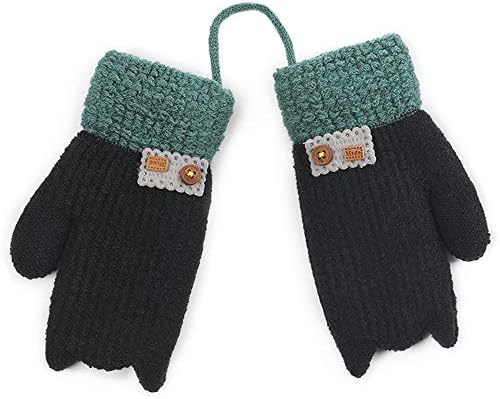 Xinqiao Kids Winter Warm Knit Mitten Cold Weather Glove for Boys Girls 3-6 Years