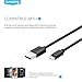 Lumsing Micro USB Cable 5 Pack Micro USB 6ft Premium Android Cable USB 2.0 A 2M Male to Micro B Sync and Charging Cables for Android Smartphones