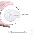 Wireless Charger IGOUKJ Qi Standard Ultra-Slim UFO Shape Crystal Clear Fantasy Wireless Charging Pad LED light for iphone X 8 8 plus for Samsung S6 S7 S8 S8 Plus for All Qi-Enabled Devices (white)