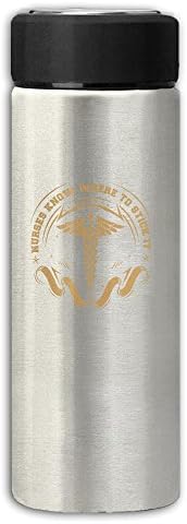 Nurses Know Where To Stick It Grind Arenaceous Business Travel Mug Office Coffee Tea Water Bottle Cups Stainless Steel Vacuum Cup For Unisex