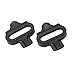 WSSROGY 1 Pair Pedal Cleats 4 Screw 2 Metal Gasket Black Bike Cleats Mountain Bike Pedals Cleat Set for Shimano SPDthumb 2