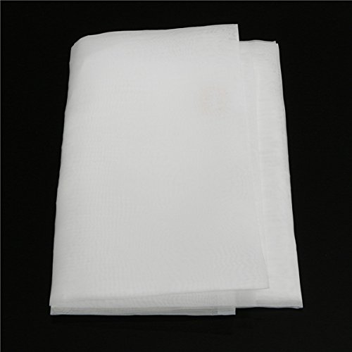 INTBUYING 120 Mesh Count 48T Screen Fabric – 3 Yards White, 120M/48T, Silk Screen Printing Mesh