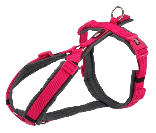Trixie Premium trekking harnas fuchsia/grafiet maat S 36-44cm/15mm