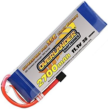 2700mAh 3S 11.1v 35C LiPo Battery - Overlander Supersport Pro