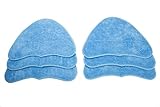 LTWHOME Microfibre Cleaning Pads Fit For Vax S2 Series and Hoover WH20200 Steam Mop,Compare to Hoover Part No. WH01000 (Pack of 6)
