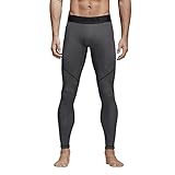 adidas Men's Training Alphaskin Sport Long Tights, Dark Grey Heather/Black, Medium
