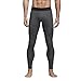 adidas Men's Training Alphaskin Sport Long Tights, Dark Grey Heather/Black, Medium