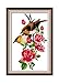 eGoodn Cross Stitch Stamped Kit Pre-Printed Pattern Birds and Flowers, 11ct Aida Fabric Size 16.5 inches by 24 inches for Embroidery Needlework Art Crafts Lovers, No Frame