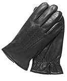 Pratt and Hart Men's Lambskin Winter Leather Gloves with Thinsulate Lining