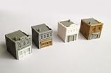 Outland Models Train Railway Shop / Store Building x4 (Style B) Z Scale 1:220