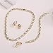 Moochi 18K Gold Plated Beads Africa Style Necklace Jewelry Set Party Show