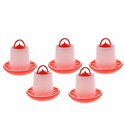 B Blesiya 5X Futter- und Wasserspender für Geflügel, Hühner, Küken, Hennen, Vögel, Wachteln usw. – Bild 4