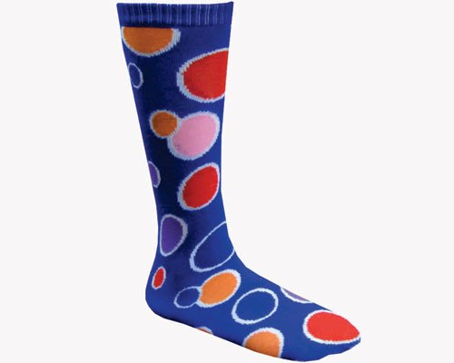 Dress Up America Halloween Costume Blue Circle Knee Socks -Kids