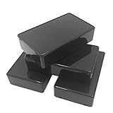 Onwon 5Pcs Black Waterproof Plastic Electric Project Case Junction Box 3.94 x 2.36 x 0.98 inches(100x60x25mm).