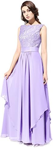 Bridesmay Long Chiffon Bridesmaid Dress V-Back Evening Gown Prom Party Dress