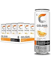 CELSIUS Fitness Energy Drink 12 Fl Oz, Sparkling Orange (Pack of 12)