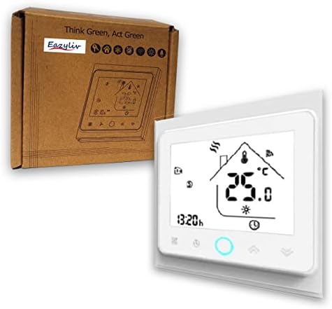 Alexa Google Voice Control Programmable Electric Floor Heating Smart Room WiFi Wireless Thermostat - Smart Thermostat, Floor Heating Thermostat