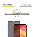 Jbao Direct Compatible Xiaomi Redmi Note 7 Pro Privacy Screen Protector, Anti-Spy Tempered Glass Film, 2.5D [Bubble Free] [Anti-Scratch] [Smooth Touch] HD Clear Film for Xiaomi Redmi Note 7 Pro