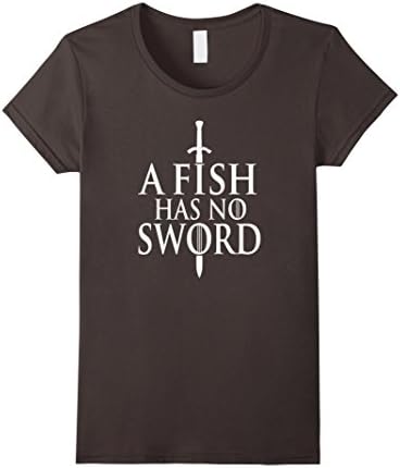 Womens A Fish Has No Sword Tee Swordfish Costume Funny T shirt XL Asphalt