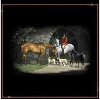 Amazon Com York Wallcovering Fox Hunt Shower Curtain Equestrian