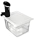 EVERIE Sous Vide Container 12 Quart with Collapsible Hinge Lid and Sleeve, Cooker Not Included, Not Compatible with Nano or AN500-US00