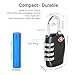 TSA Approved Luggage Locks, Suitcase Lock [2 Pack] CFMOUR 4-Digit Security Combination Padlock for Travel Luggage Suitcase Backpack Bag Case Code Padlocks - Black