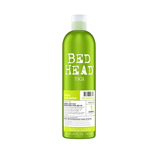 Bed-Head-by-Tigi-Urban-Antidotes-Re-Energise-Daily-Shampoo-and-Conditioner-2-x-750-ml Bed Head by TIGI Re-Energise Daily Shampoo and Conditioner for Normal Hair, 2x750 ml