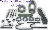 Mortising Attachment Kit 4 Bits Drill Press Tenon Joint
