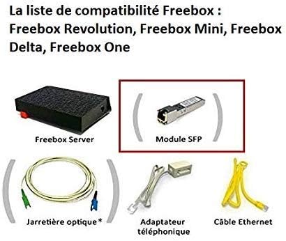 Elfcam Module 1 25g Sfp Pour Freebox Free Wdm Bidirectionnelle Sur Fibre Optique 1000 Base Bx Tx 1310nm Rx 1550nm Monomode Amazon Fr High Tech