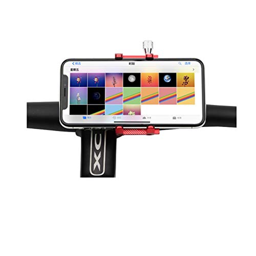 Universal Bike Phone Mount Motorcycle Handlebar Holder Adjustable Suitable For 3.5 To 6.2 Inches Phones Anti-Slip Mobile Phone Stand Holder For Xiaomi Mijia M365 Electric Bicycle Holder (Red, G-81)