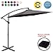 ABCCANOPY Cantilever Patio Umbrellas 10FT Dark Gray